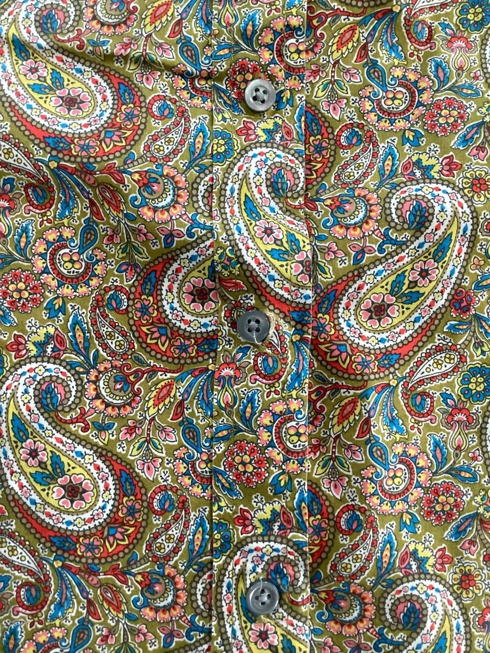 J. Crew Paisley Button-Down Shirt in Brown and Cream size 10 #35